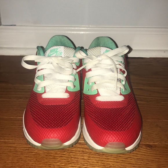 Green, red, and white Nike Air Max - Picture 1 of 7